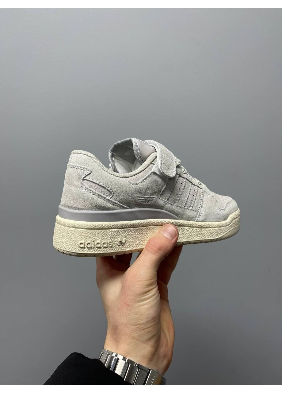 Серые демисезонные кроссовки мужские adidas forum 84 low grey premium адидас форум 84 No Brand