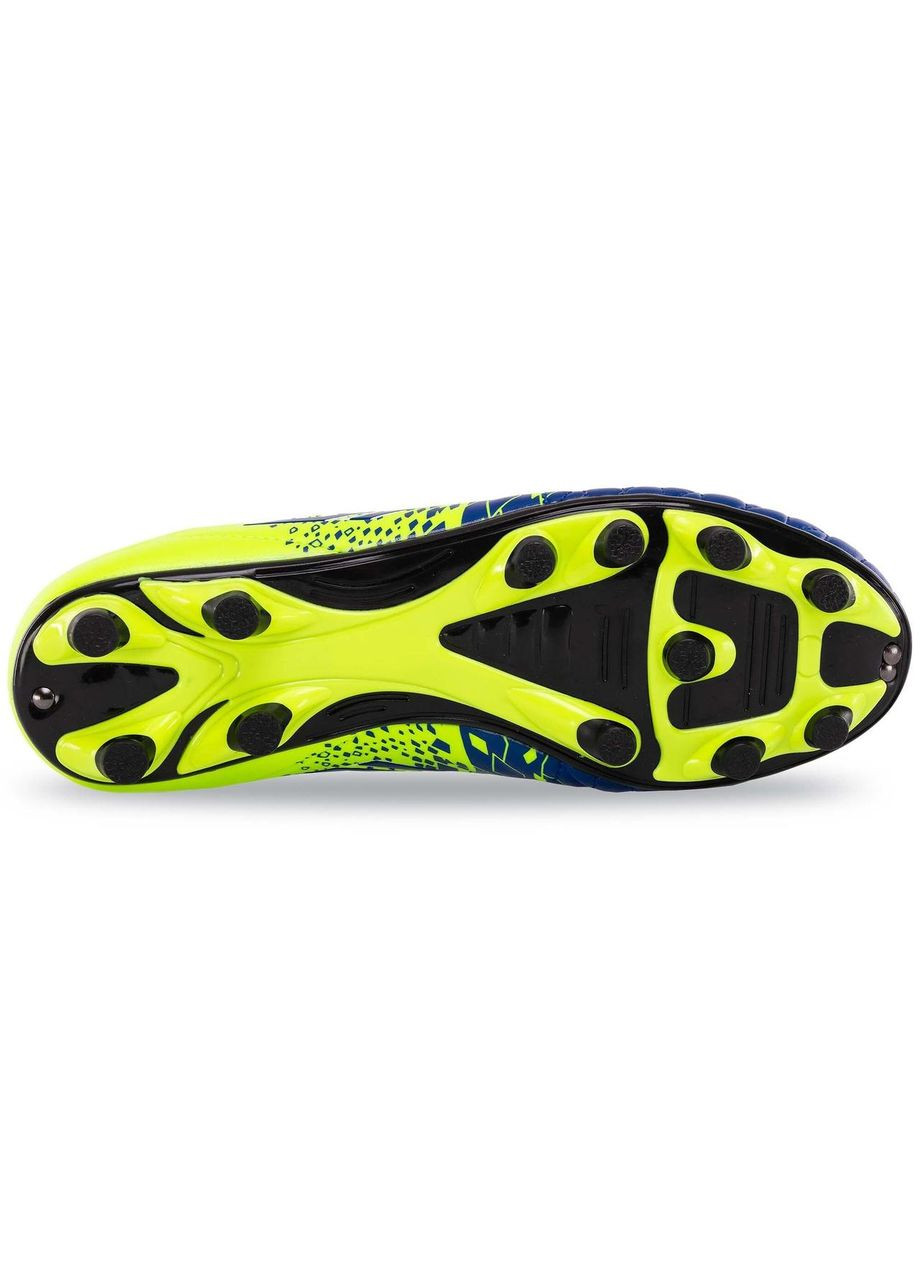 Синие бутсы футбольные подростковые 9006-36 размер 41 жёлтый Aikesa