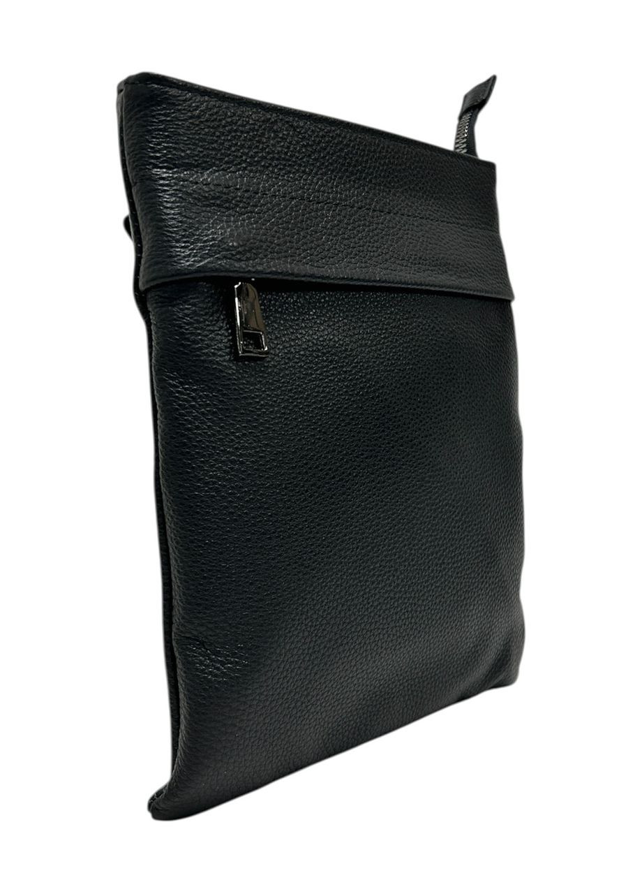 Мужская сумка из натуральной кожи 19-6611-2 черная 24,5 х 21 х 2 No Brand (371682032)