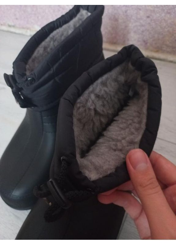 Черные сапоги водонепроницаемые теплые Gipanis
