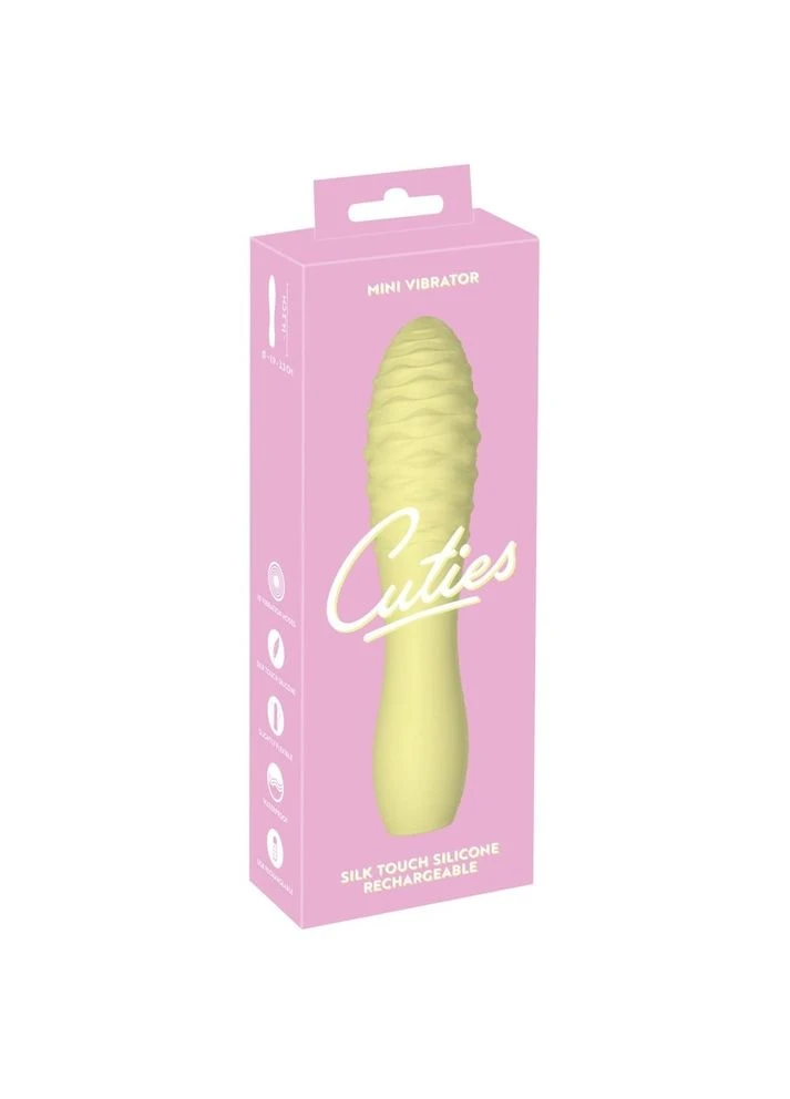 Мини-вибратор с рельефом Cuties 3, желтый You2Toys (332201686)