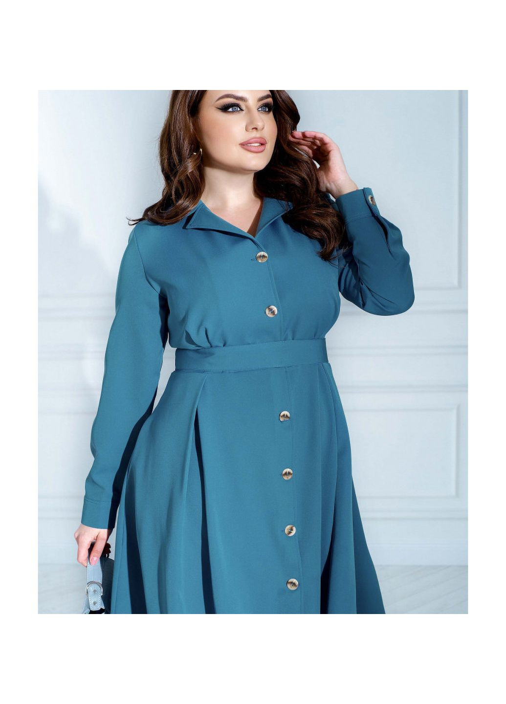 Сіро-голубий сукня Liton