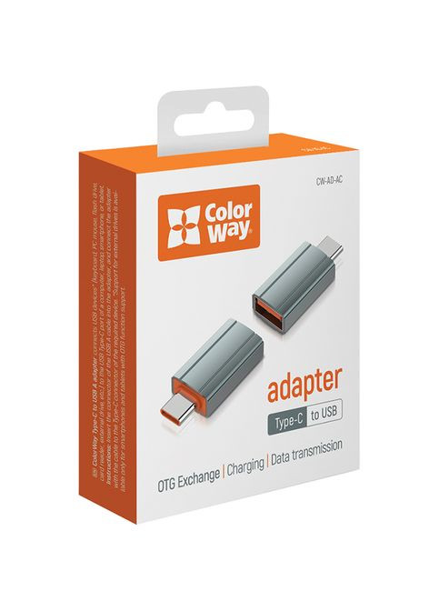 Адаптер переходник Colorway USB-A to Type-C (CW-AD-AC) Cablexpert (339086136)