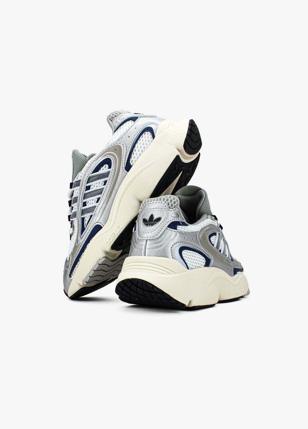 Сіро-синій Осінні кросівки чоловічі аdidas ozmillen white silver black if4015 адідас No Brand