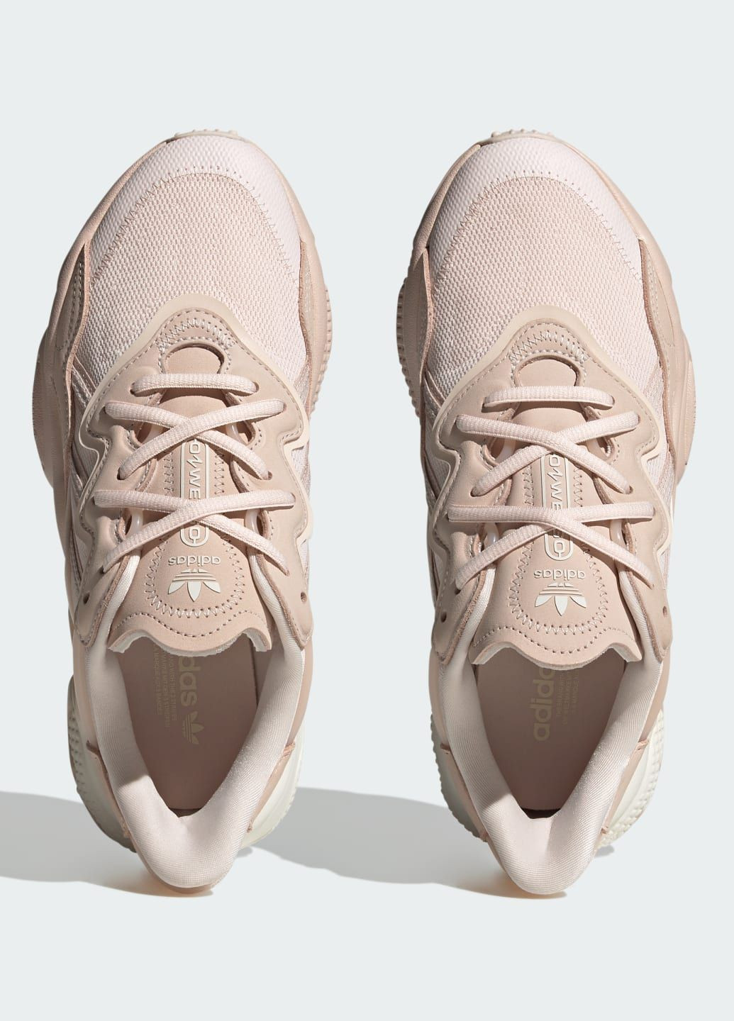 Розовые всесезонные кроссовки ozweego adidas