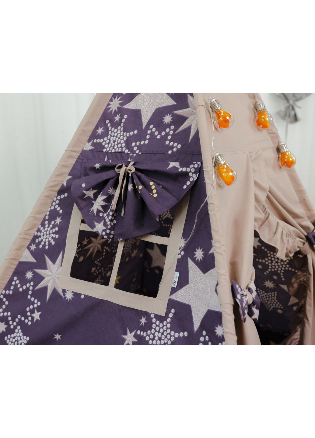 Вігвам для дитини Зоряна мрія з м'яким ковриком та кошик для іграшок No Brand (367254577)