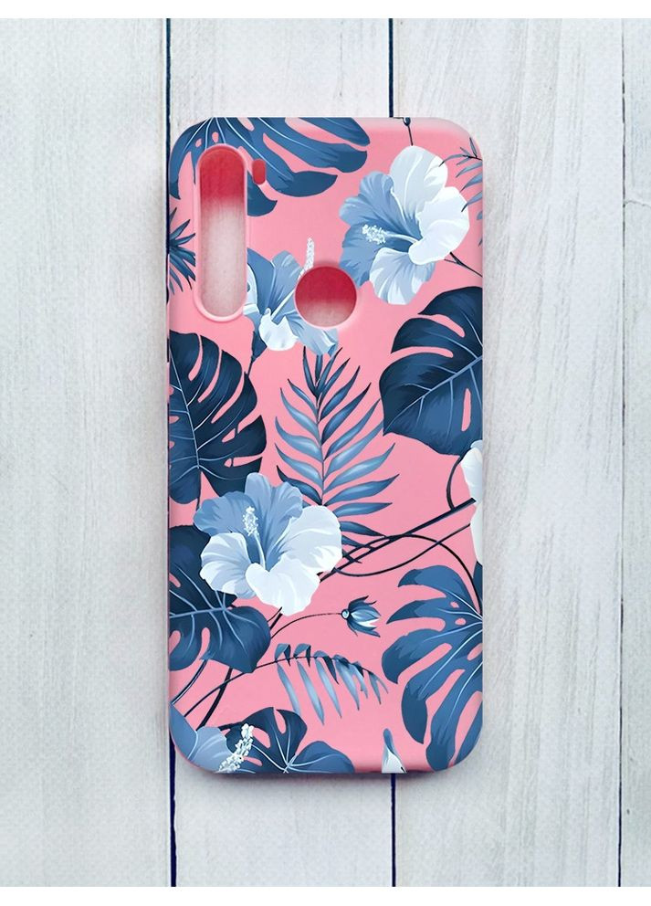 Матовий чохол на Xiaomi Redmi Note 8T Рожевий:: Тропіки (принт 373) Creative (360708461)