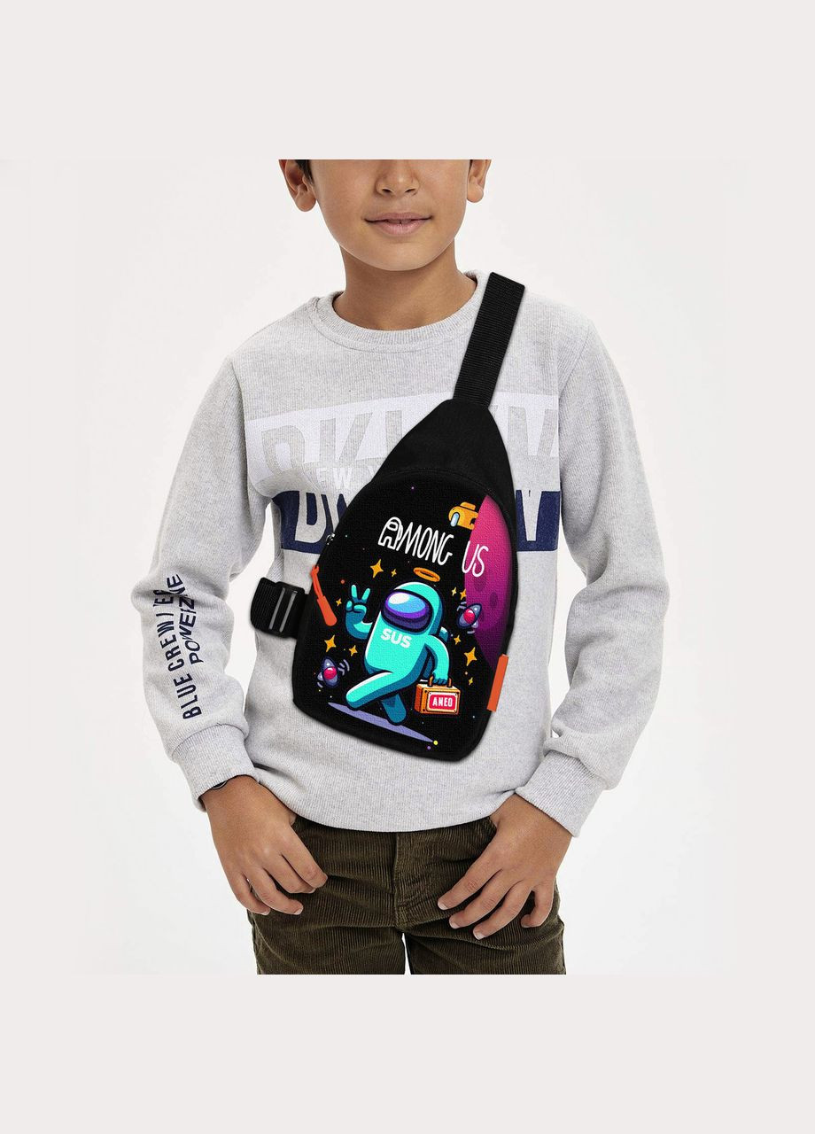 Сумка через плече дитяча Among Us 29х17 см сумка слінг для хлопчика (2348) No Brand (336480918)