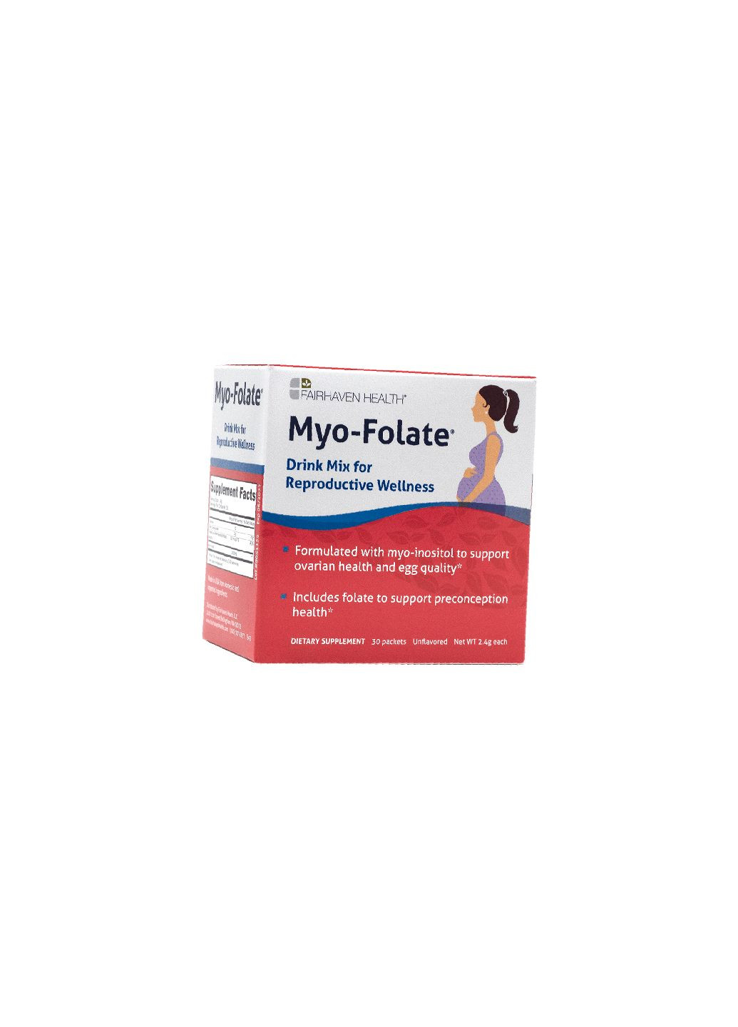Миофолат для репродуктивного здоровья, MyoFolate Drink Mix for Reproductive Health, 30пакетов Без вкуса (36472008) Fairhaven Health (293254321)