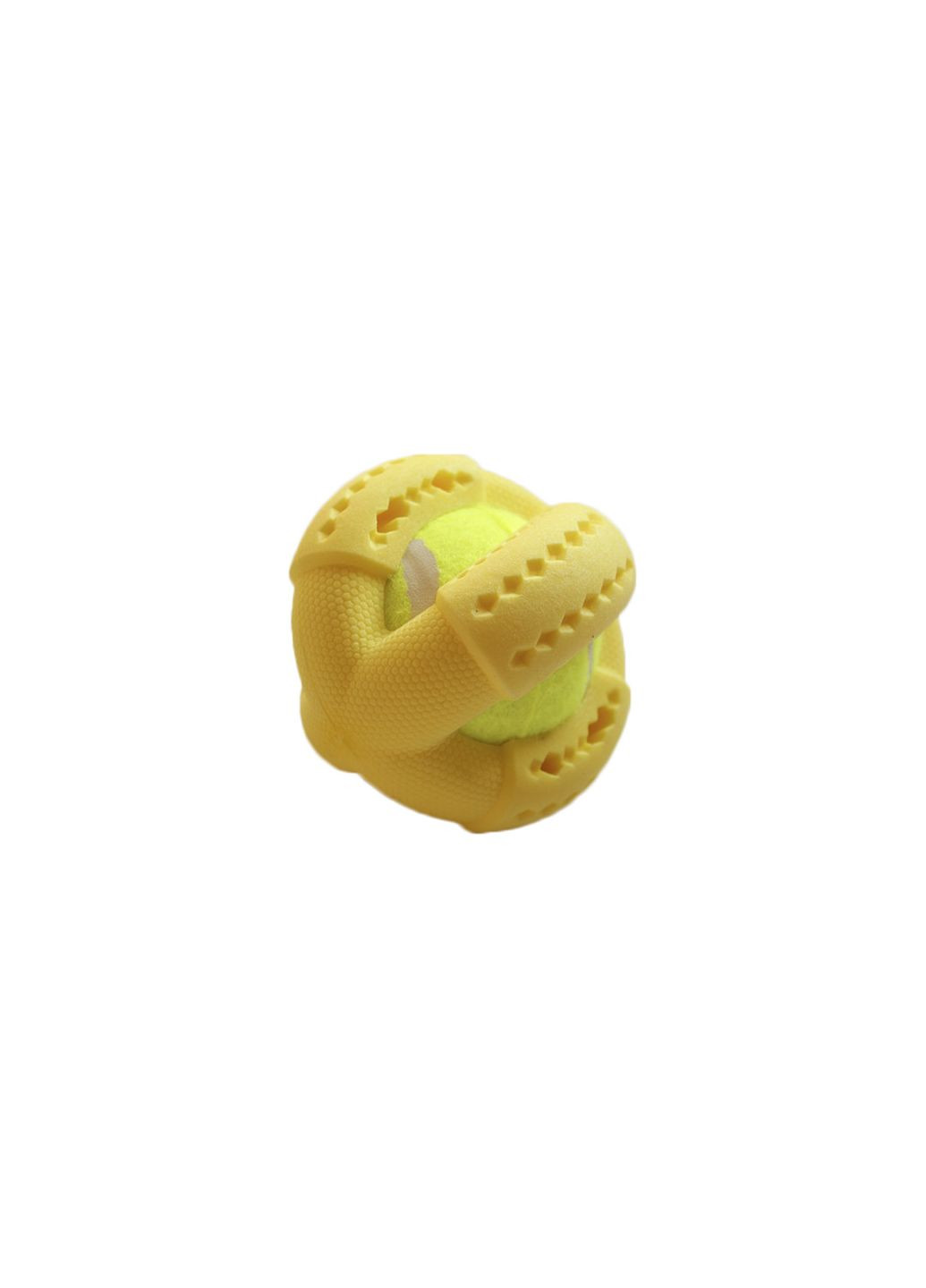 Игрушка GrizZzly теннисный мяч 9666 S 9х9х9см жёлтый AnimAll (278309171)