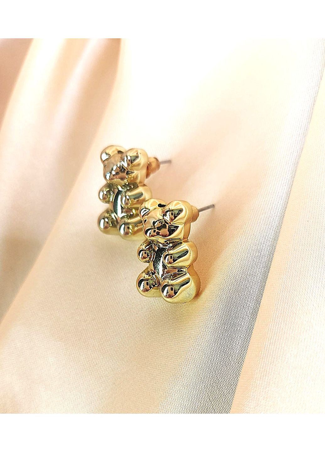 Сережки Ведмедики біжутерія на кожен день No Brand (349812707)