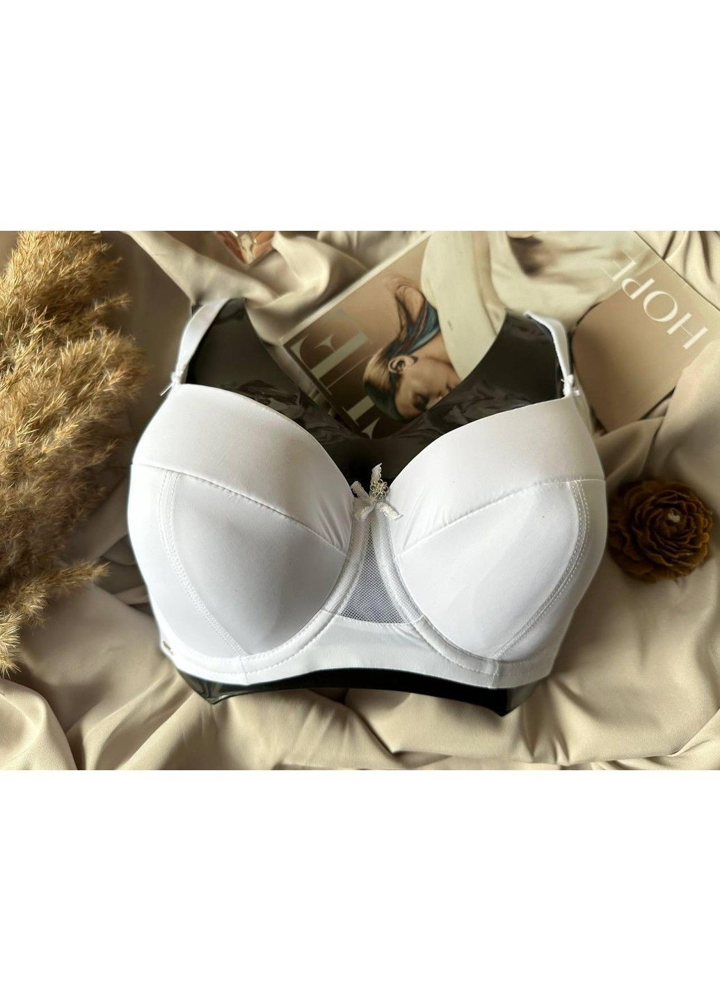 Білий білий бюстгальтер тонкий Lanny Mode