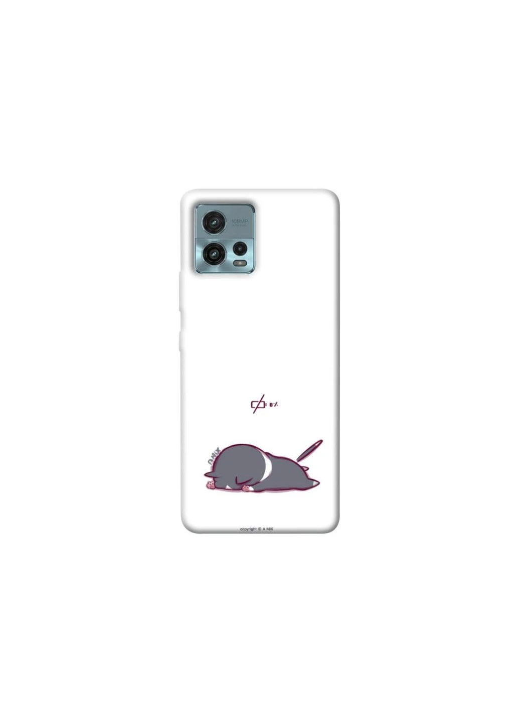 Чехол на Motorola Moto G72 The battery is dead Frontalka (352210660)