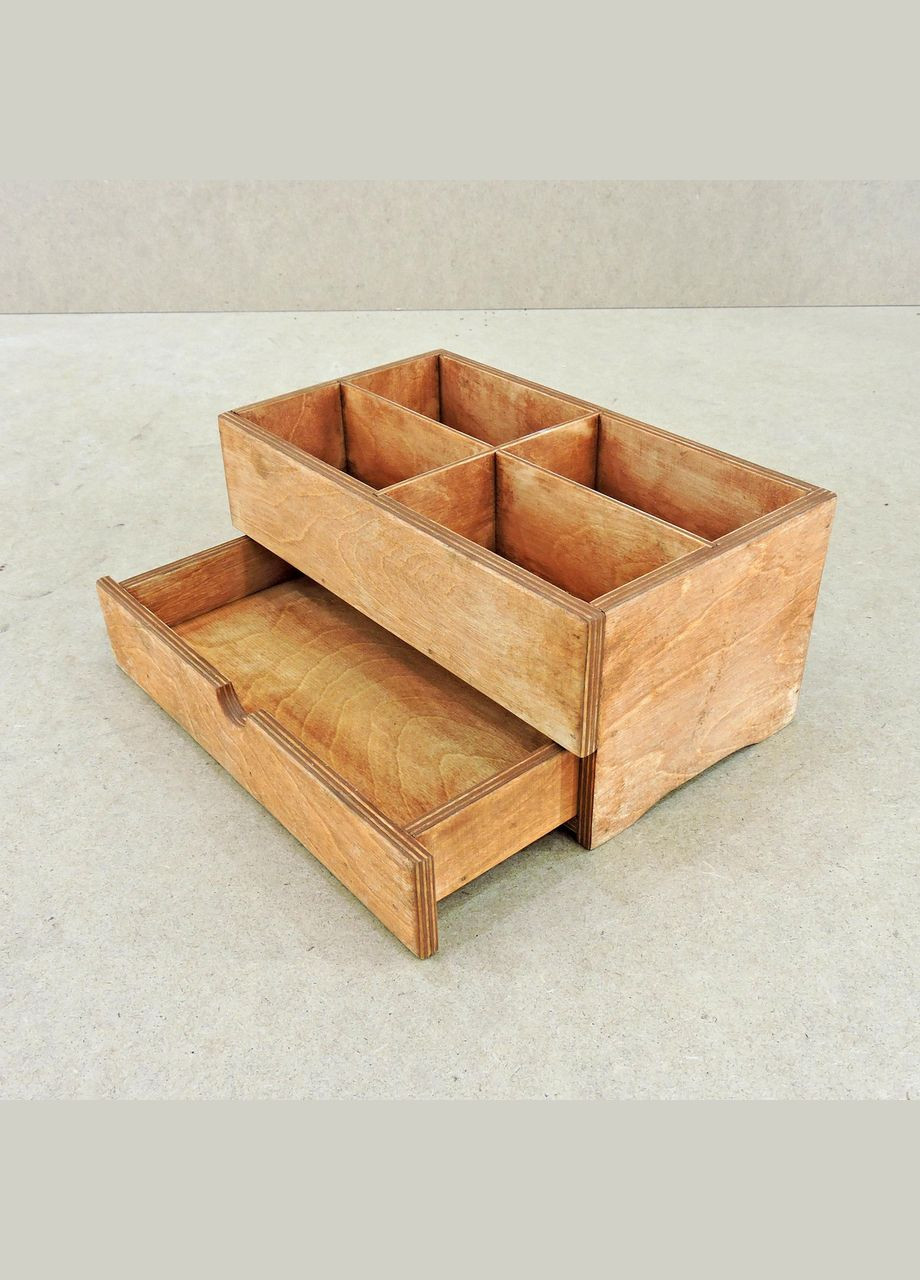 Настольный органайзер из дерева Стейтен шафран (КНЦ-000806) No Brand (328227946)