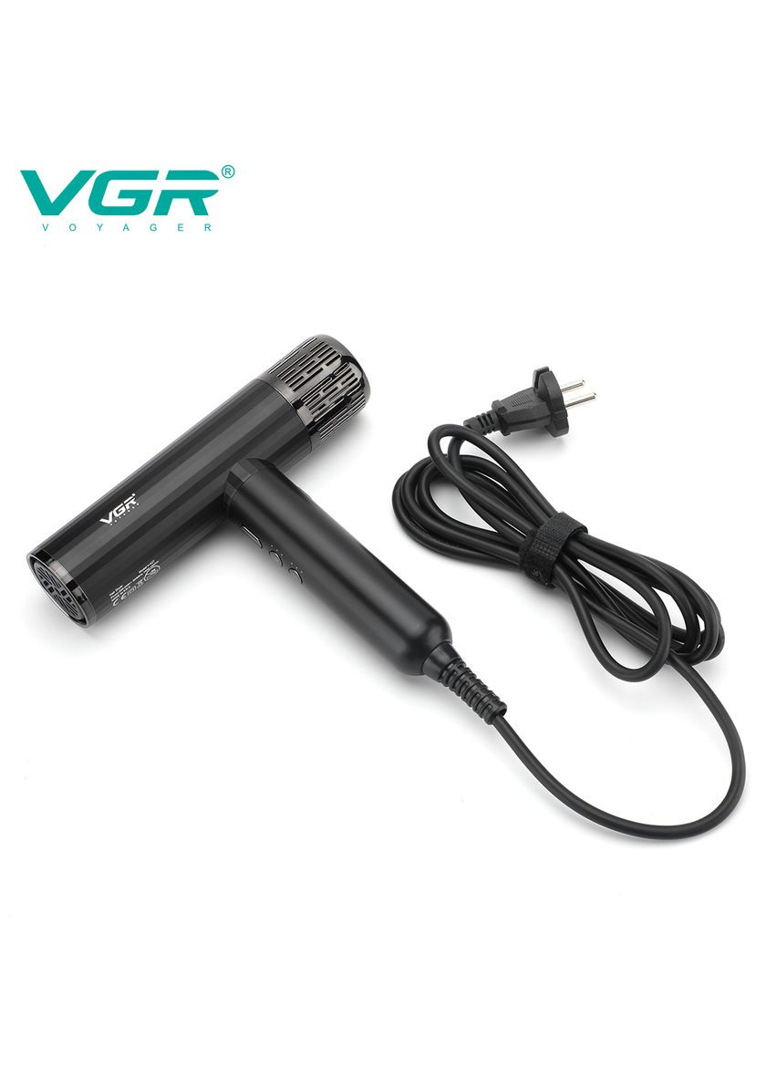 Фен професійний, 4 рівні обдування, 3 рівні температури, 11000 RPM, 3 насадки VGR V-427 (339672019)