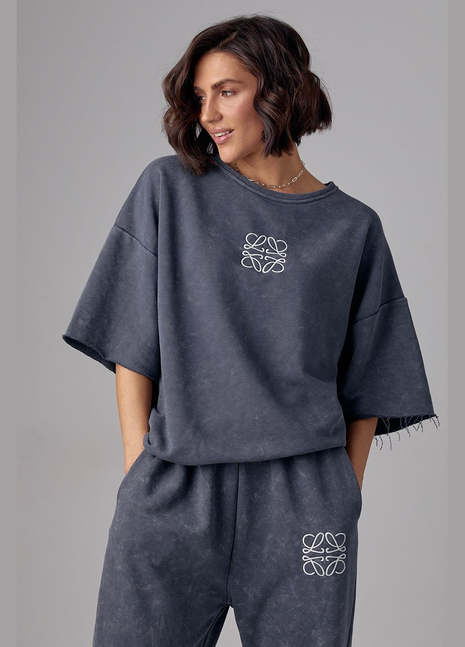 Спортивний костюм тай-дай с вышивкой Liton (296908988)