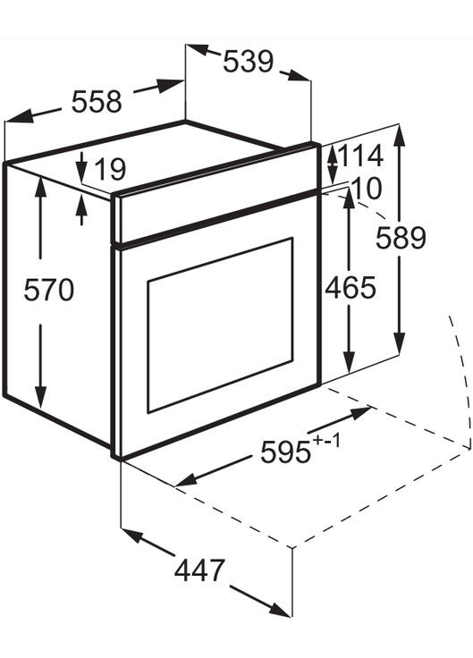 Духовой шкаф электрический EOD3F40BX Electrolux (368578301)