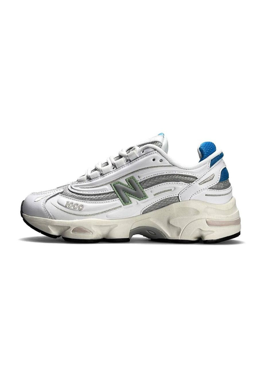 Белые всесезонные кроссовки new balance No Brand 1000 White Grey