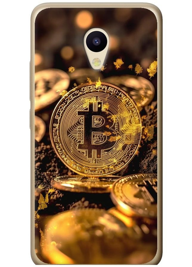 Силіконовий чохол 'Золота лихоманка біткойна' для Endorphone Meizu M5 (355921362)