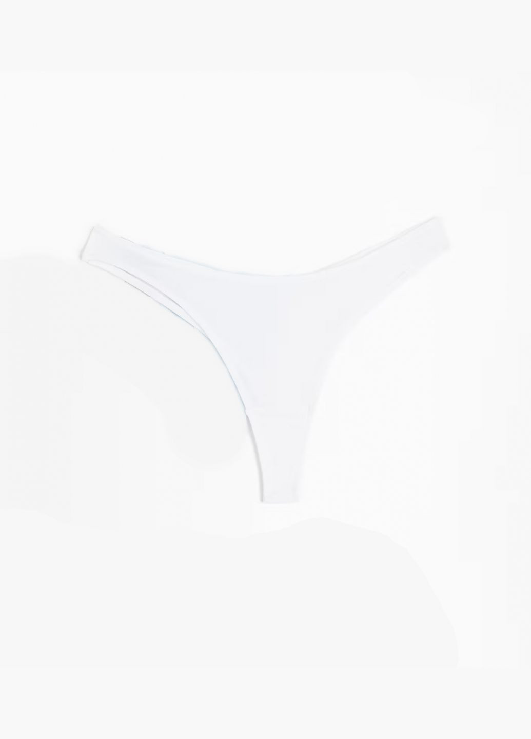 Трусики-бразиліана з мікрофібри для жінки 1174840-004 білий H&M С эластичным поясом (315916368)