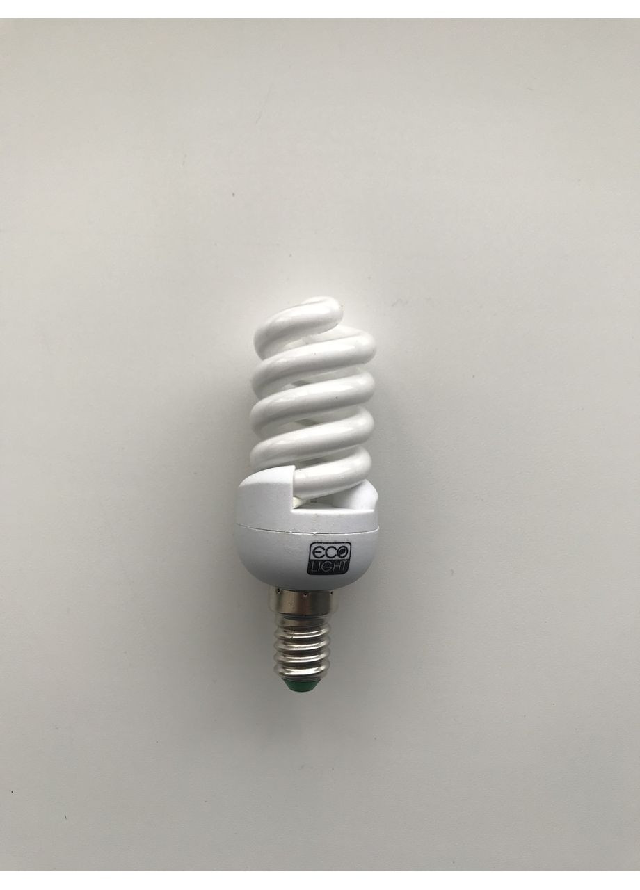 Енергозберігаюча лампа ECO LIGHT 9W 9Вт E14 5500К біле холодне яскраве світло Ecolight (369369533)