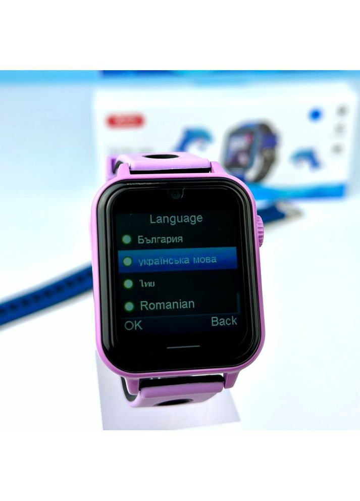 Годинник — телефон для дітей розумні h120 Kids puzzle entertainment блакитний XO (362670751)