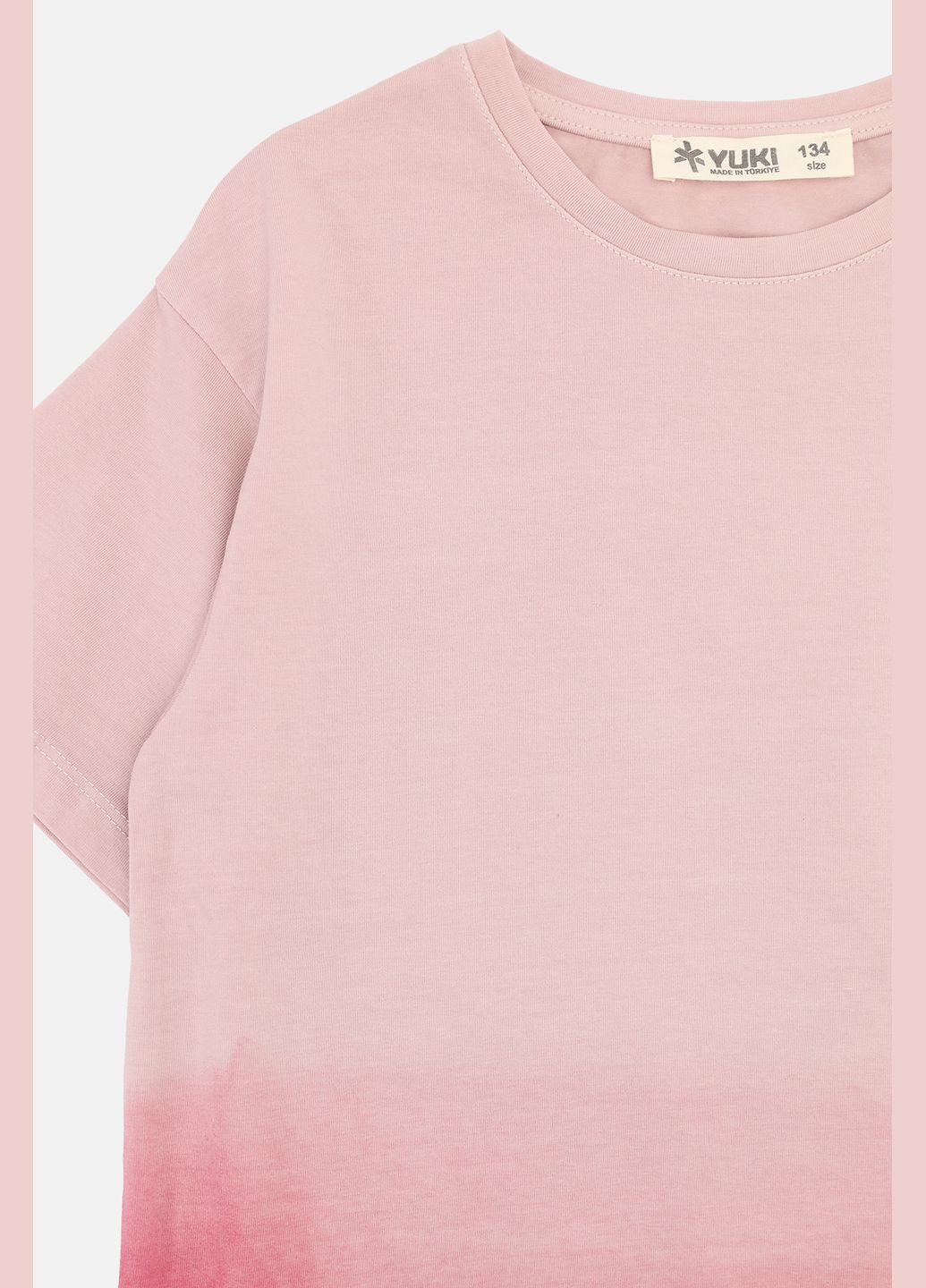 Світло-рожева літня футболка з коротким рукавом для дівчинки колір світло-рожевий cb-00276677 Yuki