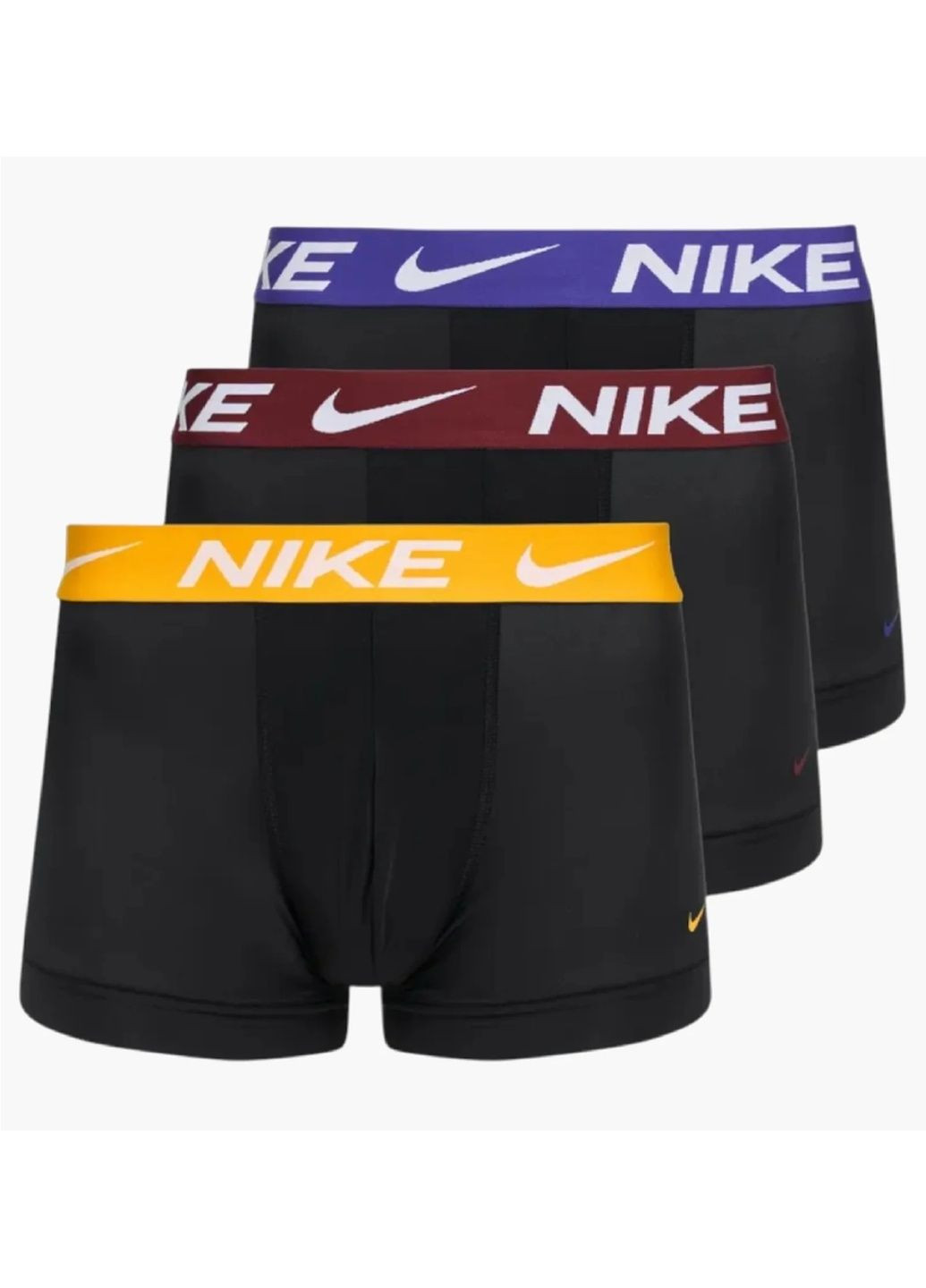 Труси чоловічі Dri-Fit (3 шт) Black 0000KE1156-UA1 Nike (382250004)