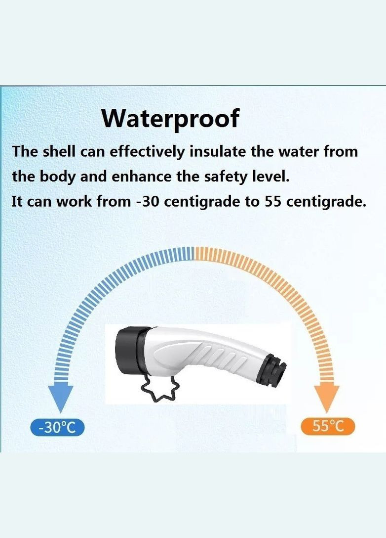 Зарядний пристрій для електромобілів Type 1 до 3.5 кВт 16 A Чорний (R050660) A+ (322503434)