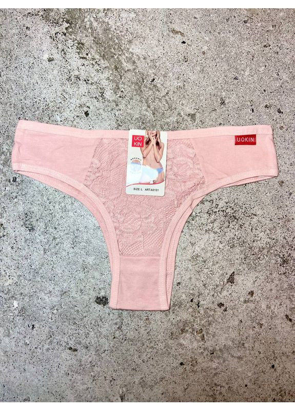 Труси жіночі з органічної бавовни з мереживом UOKIN Танга (370368954)