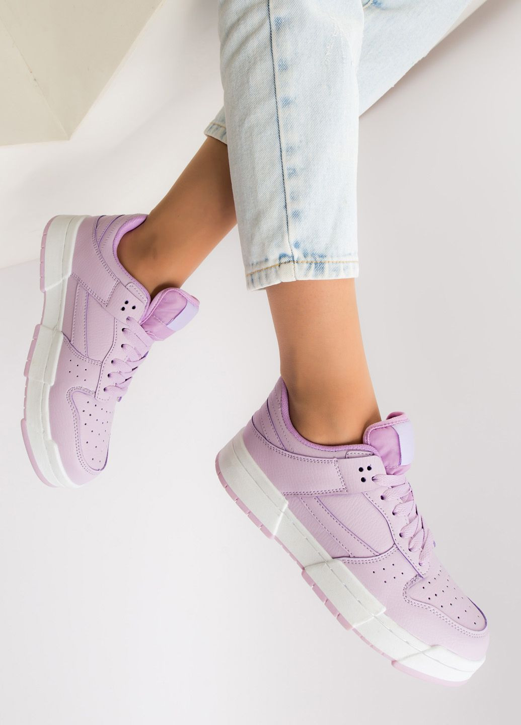 Фиолетовые демисезонные кроссовки женские Fashion