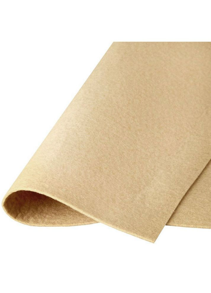 Фетр жесткий 1,2 мм, 20х30 см, №04 песочный, Корея No Brand (340485160)