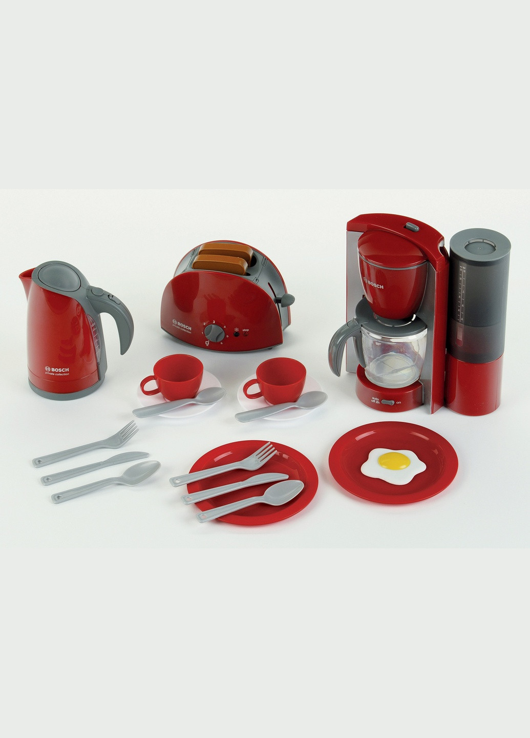 Игрушечный набор для завтрака Klein с тостером, кофеваркой, чайником и имитацией еды 9564 (9048) Bosch (263433637)