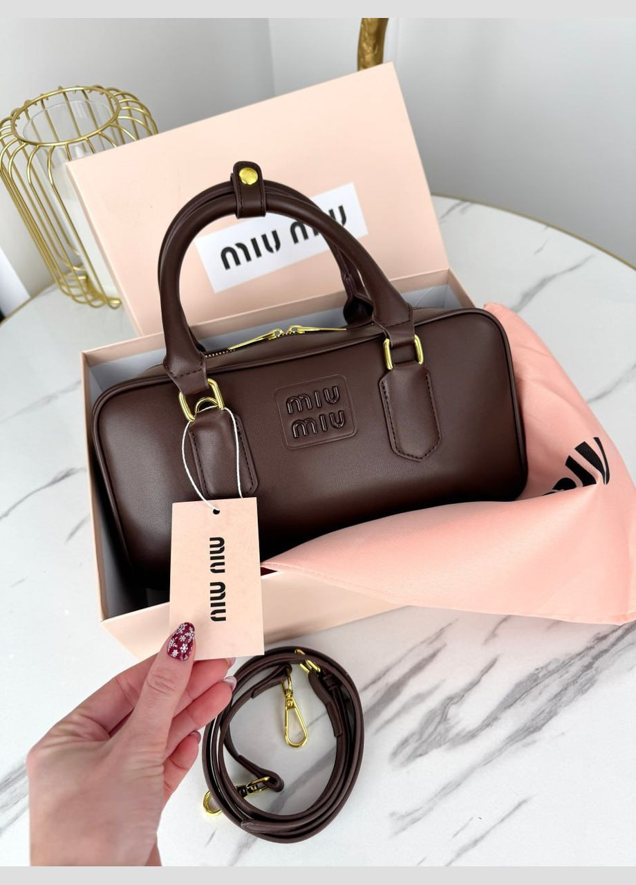 Miу Miу Arcadie Leather medium - Premium сумка (колір бургунді) No Brand (322394110)