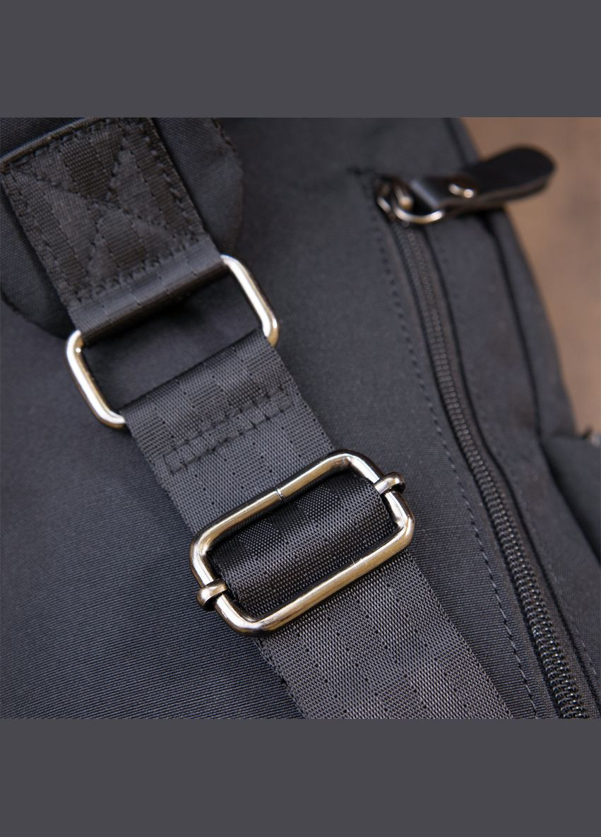 Сумка чоловіча через плече слінг нейлон 20632 Чорний Vintage (302008787)