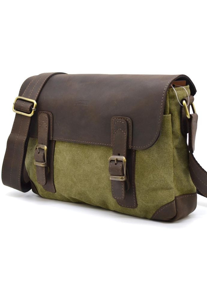 Чоловіча сумка через плече зі шкіри та канвас CH-6002-3md TARWA (329149362)