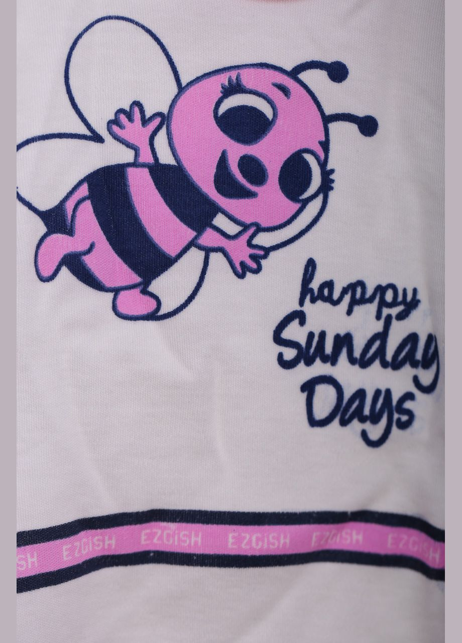 Боди с длинным руккавом для девочки Пчелка белый хлопок 80 см (37544) BABYKROHA (297199778)