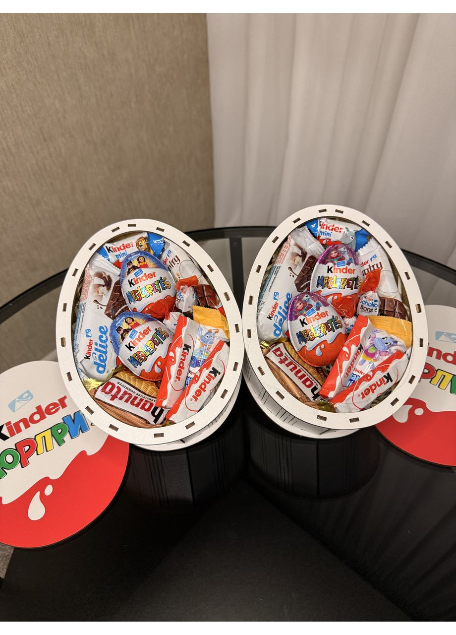 Подарочный Киндер Бокс 20×16×8 см | Kinder Surprise со сладостями – для детей, мальчиков и девочек No Brand (365728813)