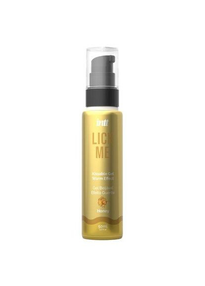 Лубрикант їстівний — Intt Lick Me Honey Kissable Gel With Warm Effect, 50 мл - Їстівні мастила для орального сексу Orion (322183669)