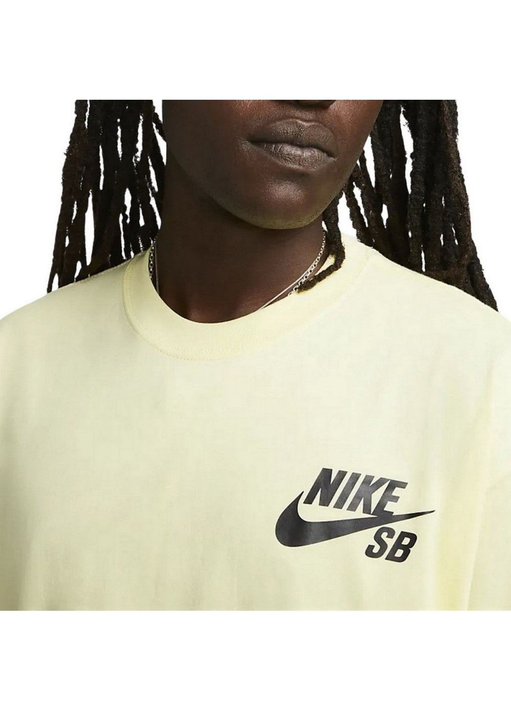 Жовта футболка m nk sb tee logo dc7817-706 Nike