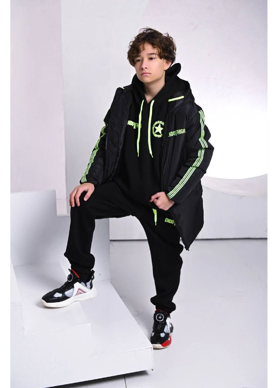 Підлітковий костюм трійка зі світловідбивними стрічками ЗАМІРИ В ОПИСІ DK/DL Мода без кордонів (369529762)