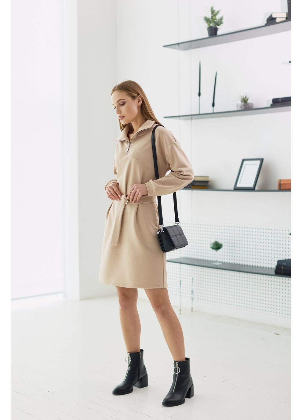 Кофейное платье 1965.5134 Seventeen