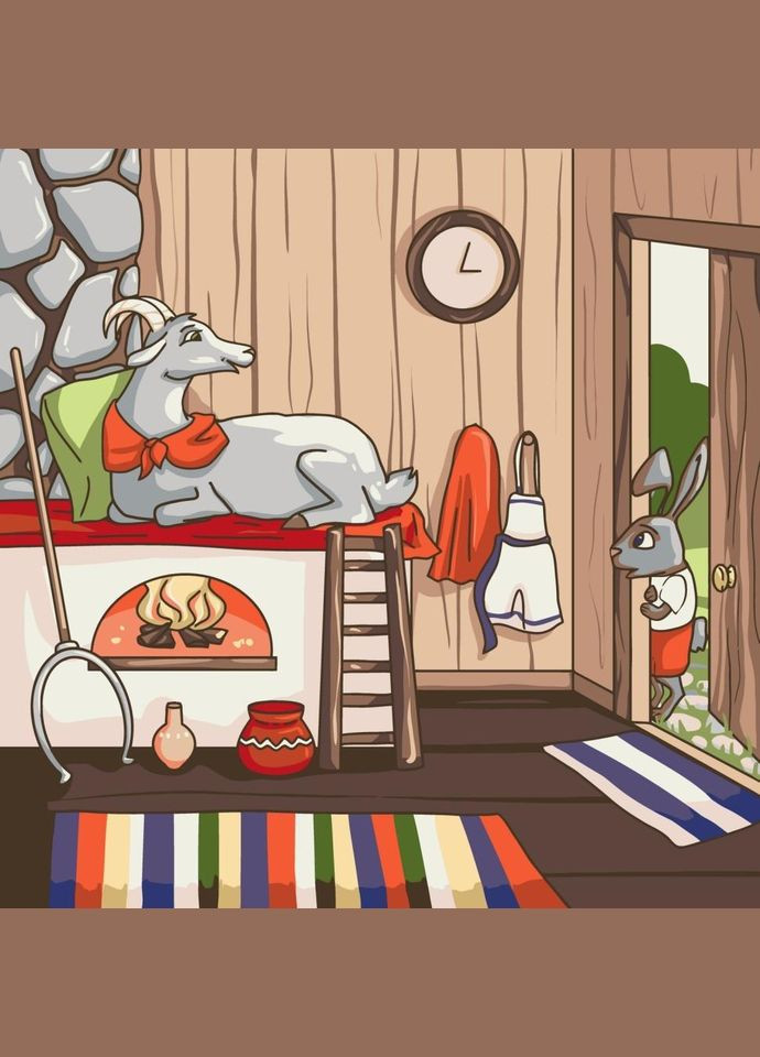 Картина за номерами "Коза-дереза" 15102-AC 40x40 см No Brand (330607814)