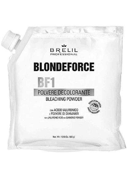 Освітлювальна пудра для волосся Blondeforce BF1 Polvere Decolorante Bleaching Powder 500g (1145053-175574) BRELIL (368659667)