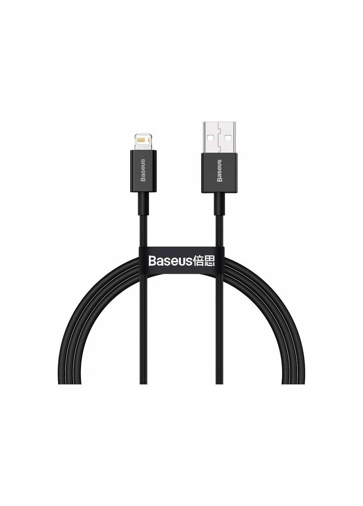 Дата кабель USB 2.0 AM to Lightning 1.0m 2.4A Superior Series Black (CALYS-A01) Baseus (382058680)