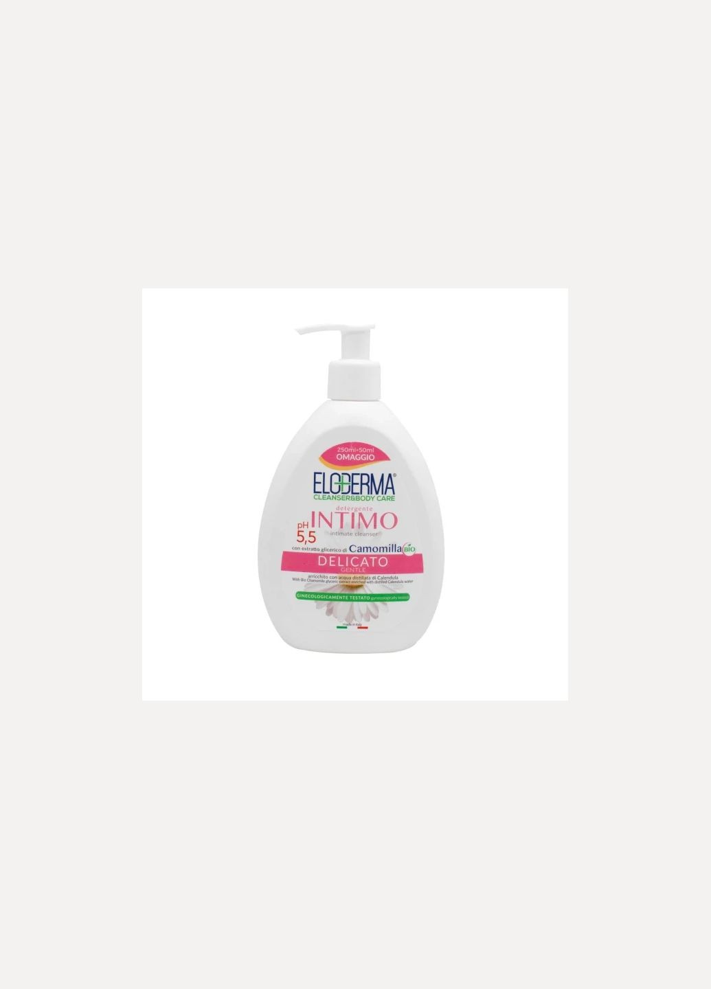Крем-мыло для интимной гигиены Intimo Delicato с дозатором 300 ml Eloderma (338437417)