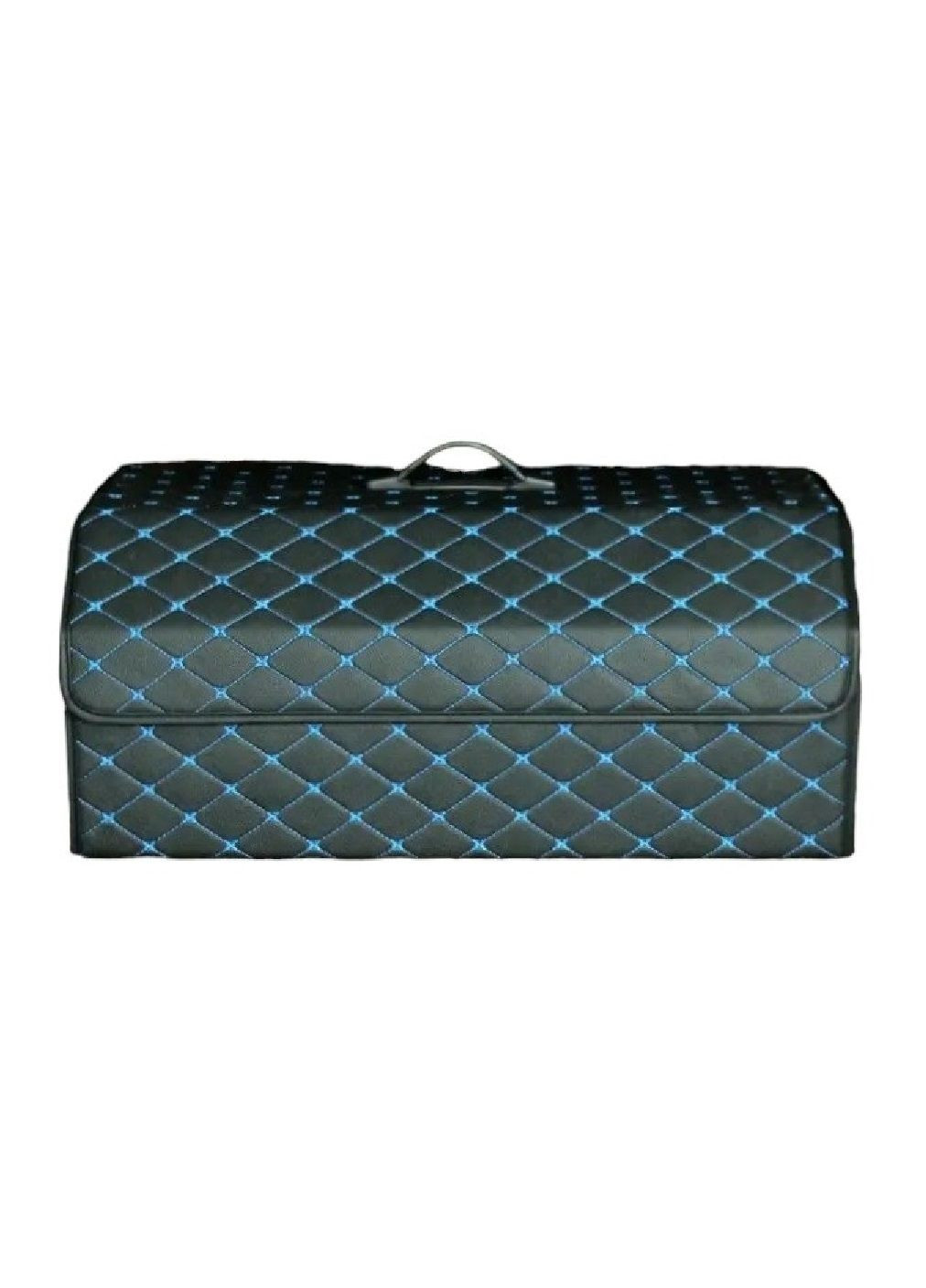 Органайзер кейс бокс сумка в багажник машины автомобиля с ручкой экокожа 66х32х30 см (477008-Prob) Черный с синим Unbranded (293343327)