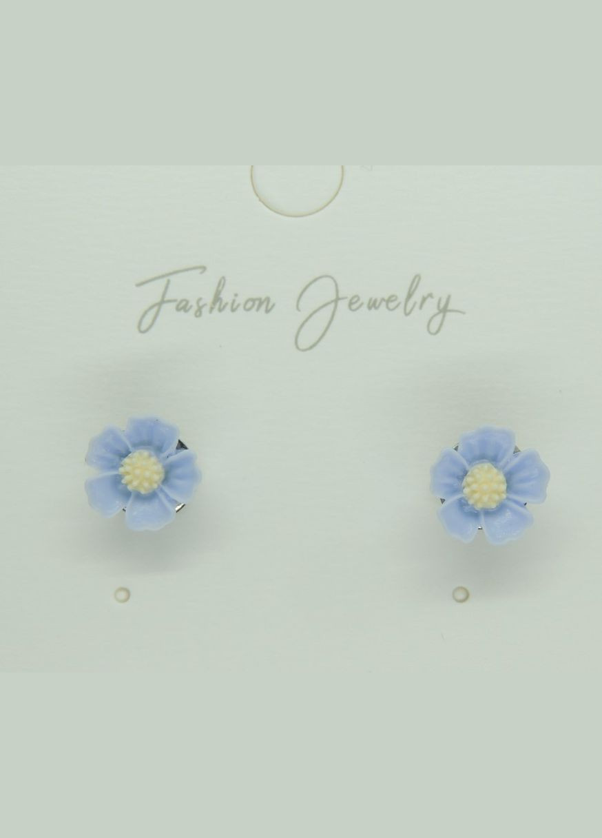 Дитячі сережки Сережки гвоздики пусети жовті квіточки 0.8 см Liresmina Jewelry (289717530)