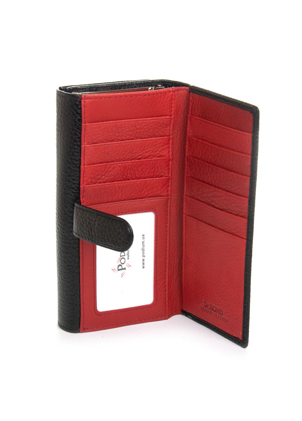 Жіночий шкіряний гаманець на магнітах з візитницею Dr. Bond W46-4 (355312359)