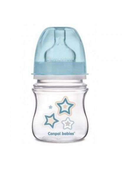 Пляшечка для годування Newborn baby, 120 мл, блакитна (35/216_blu) Canpol Babies с широким горлышком newborn baby, 120 мл, голубая (268141637)
